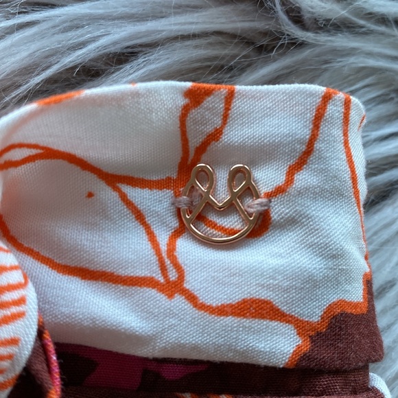 MAAJI Anthro Revolve Watercolour Blush Chloe Long Wrap Skirt Size Medium - Picture 5 of 11